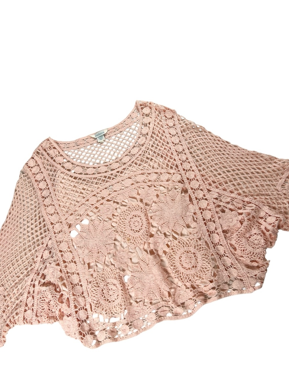 Sundance Crochet Lace Pullover Oversized Top Size XL - Picture 7 of 16